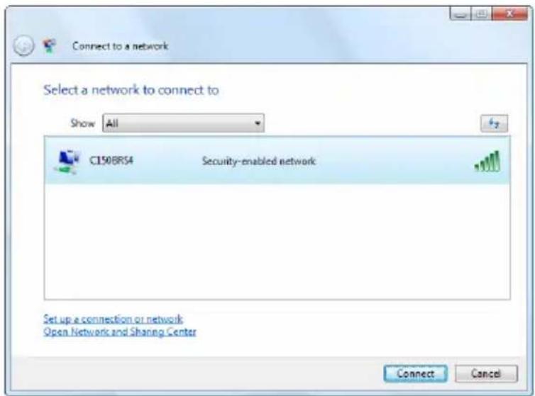 CONCEPTRONIC C150BRS4 - Ligar manualmente no Windows Vista - 2