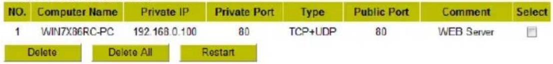 CONCEPTRONIC C150BRS4 - - Current Virtual Server Table - 1