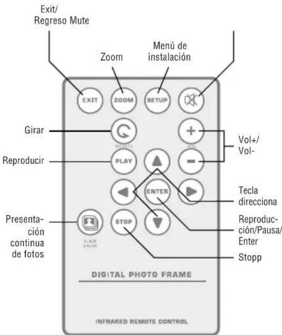 BRAUN DigiFrame 8010 - Selección de sistemas por medio del control remoto - 1