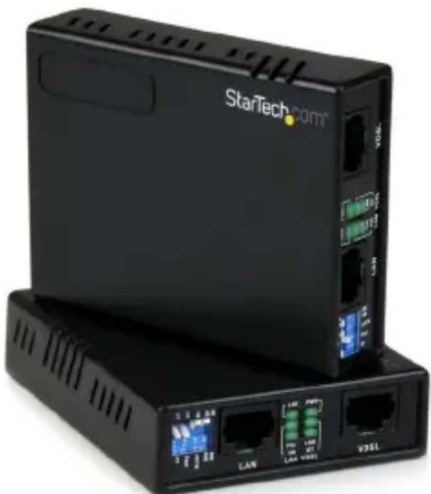 StarTech.com 110VDSLEXT - シングルペア線を用いた10/100 VDSL Ethernet エクステンダセット - 1km - 1