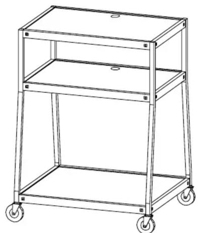 Bretford BB44P5 - WIDE BODY TV CARTS - 1