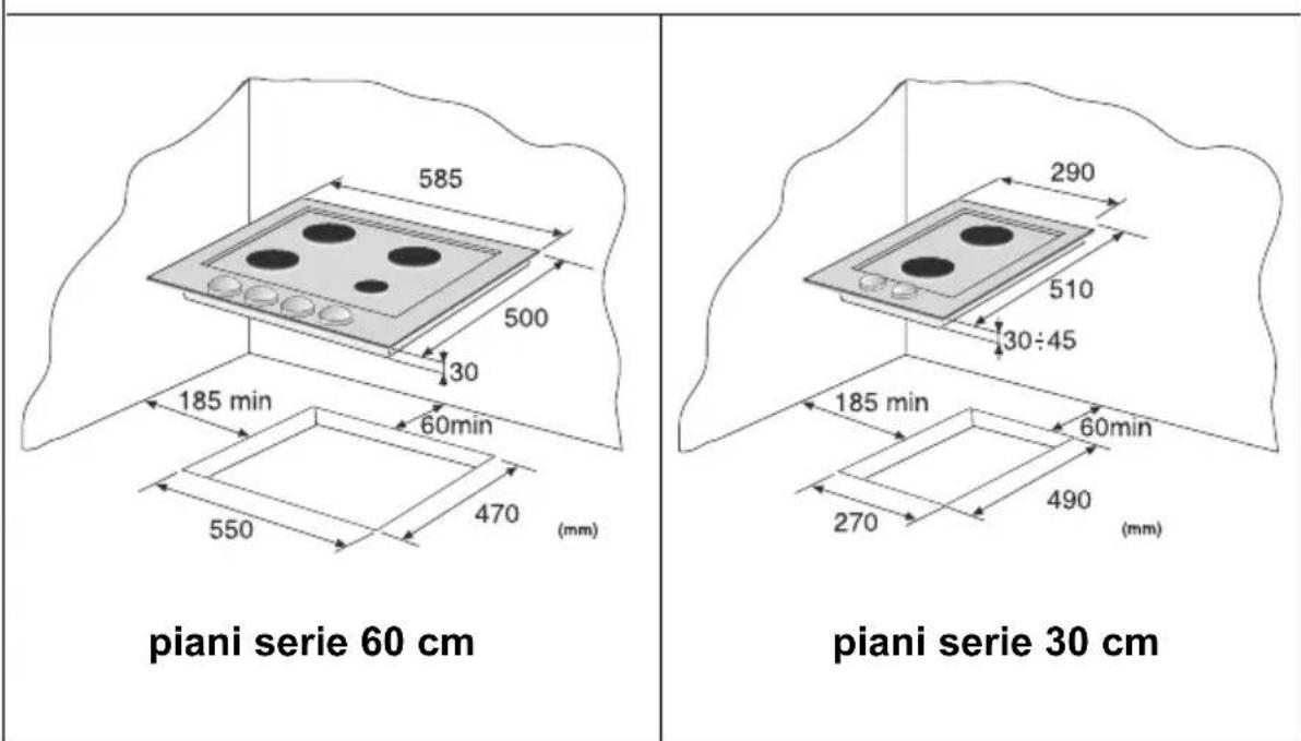 CDA HCE550SS - Istruzioni per l'incasso nei mobili - 2