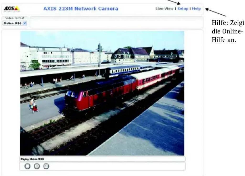 AXIS 0221002 - Festlegen des Kennworts - 2