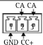 AXIS 0221002 - Connecteur d'alimentation à 3 broches - 1