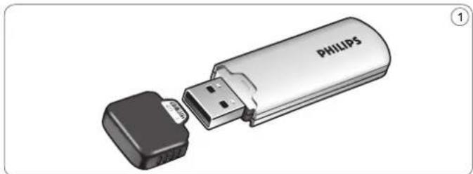 PHILIPS FM08FD00B - Uw USB-flash-drive - 1