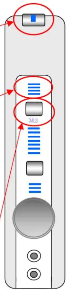 PHILIPS PSC805 - Bouton de commande des effets 3D - 1