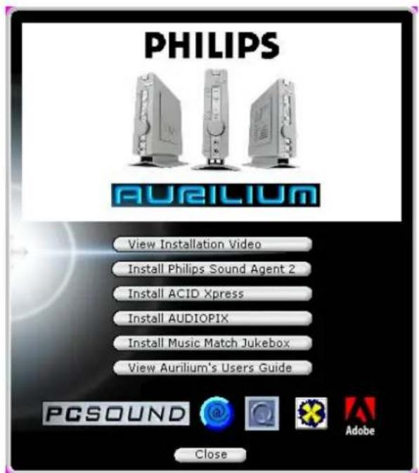 PHILIPS PSC805 - Installation logicielle - 1