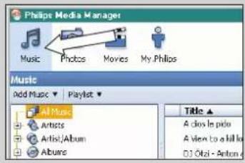 PHILIPS SLA5500 - Ajout de fichiers au Media Manager - 1