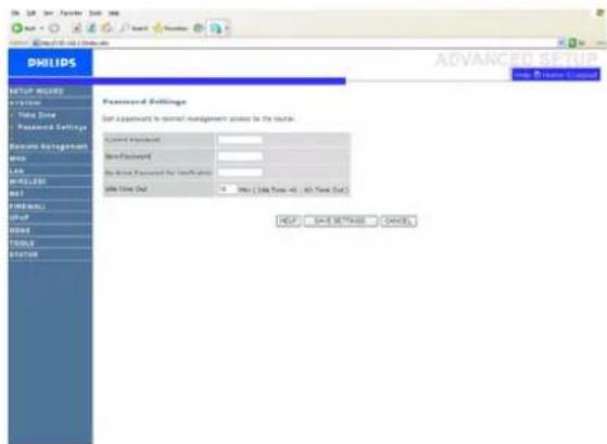 PHILIPS SNB5600 - Configuration de mot de passe/Password Settings - 1