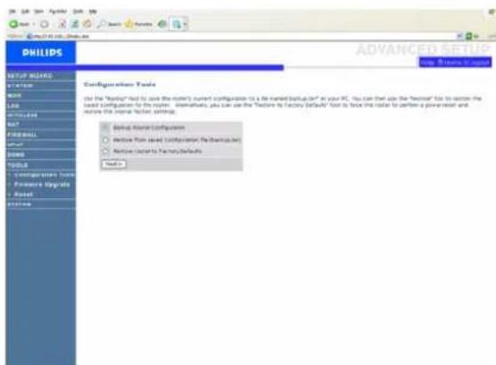PHILIPS SNB5600 - Outils de configuration/Configuration Tools - 1