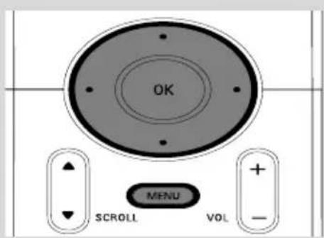 OK MENU SCROLL VOL + -