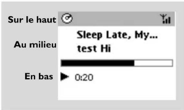 Sur le haut Au milieu Sleep Late, My... test Hi En bas 0:20