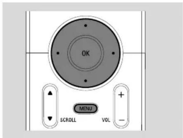 OK MENU SCROLL VOL + -