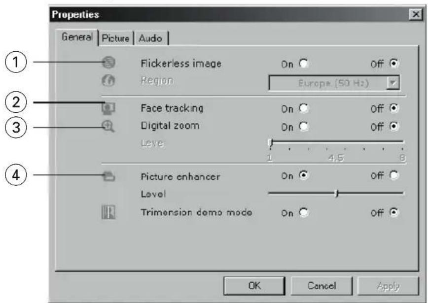 PHILIPS SPC900NC - Commandes generales - 1