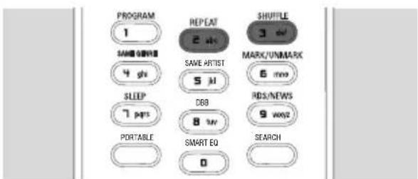 PHILIPS WACS7005 - Different play modes: REPEAT, SHUFFLE - 1