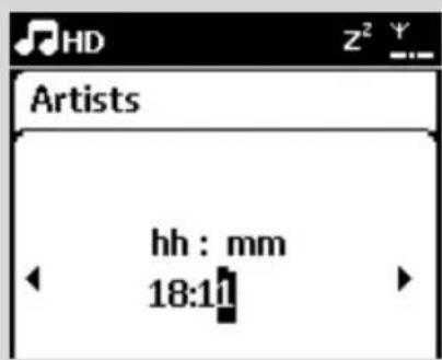 PHILIPS WACS7005 - Configuración de la hora de la alarma - 2