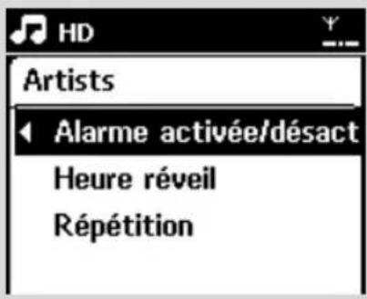 PHILIPS WACS7005 - Régler l'heure de l'alarme - 1