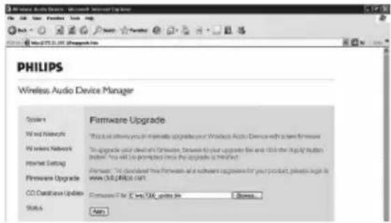 PHILIPS WACS7005 - Upgrading firmware - 1