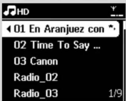 PHILIPS WACS7005 - Visualización de la información de pista - 2