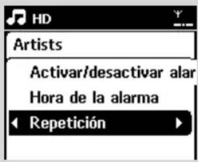 PHILIPS WACS7005 - Configuración del modo de repetition - 1