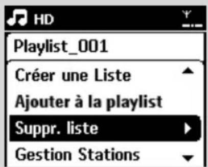 PHILIPS WACS7005 - Supprimer une liste d'écoute, un album ou un titre - 1