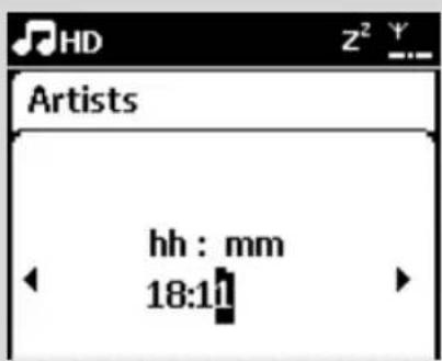 PHILIPS WACS7005 - Régler l'heure de l'alarme - 2