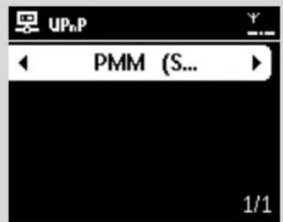 PHILIPS WACS7005 - Playing music from the UPnP device - 1