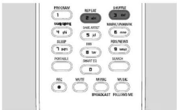 PHILIPS WACS7005 - Different play modes: REPEAT, SHUFFLE - 1