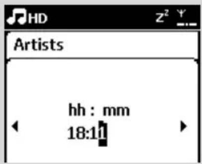 PHILIPS WACS7005 - Setting alarm time - 2