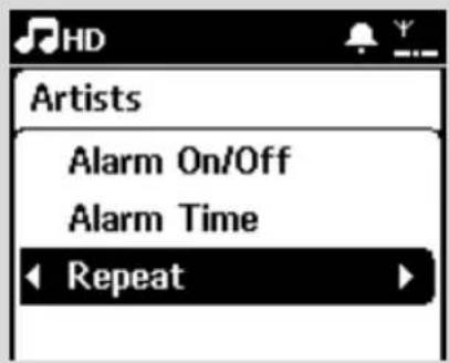 PHILIPS WACS7005 - Setting repeat mode - 1