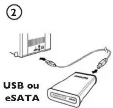PHILIPS SPD5121CC - Comment raccarder ce disque dur externe à votre système ? - 2