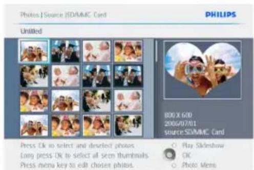 PHILIPS 7FF2M4 - Naviguez à droite pour visualiser les photos de l'album choisi. - 4