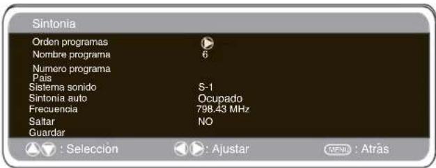 SANYO 42WPX1 - Sintonización automática - 1