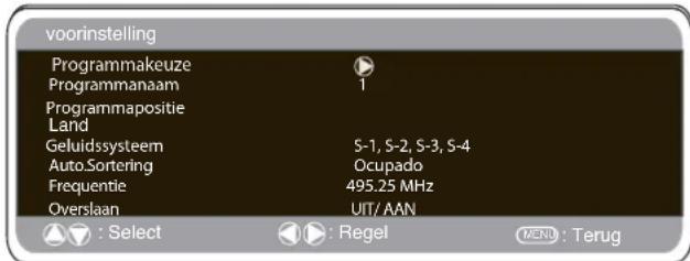 SANYO 42WPX1 - Preset menu - 1