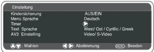 SANYO 42WPX1 - Setting menu - 1