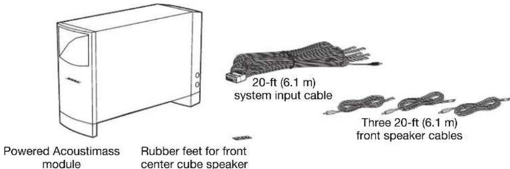 BOSE 6 Acoustimass Speaker System - Unpacking the carton - 1