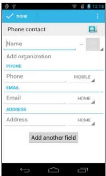 ACER CloudMobile S500 - Ajouter contact - 1