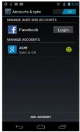 ACER CloudMobile S500 - Synchronisation - 1