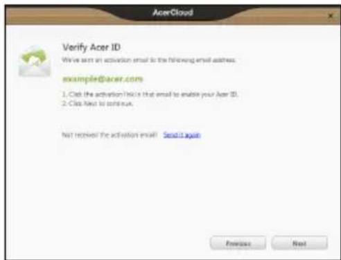 ACER CloudMobile S500 - Vérifier votre ID - 1