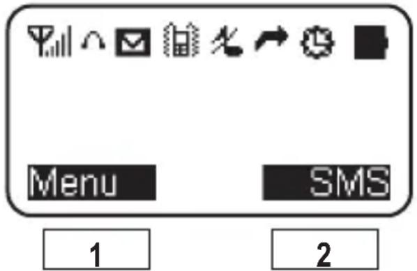 SWITEL M300 - Icons in the handset display - 1