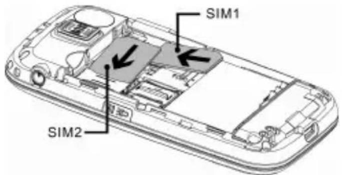 SWITEL M820 - Insérer la carte SIM - 1