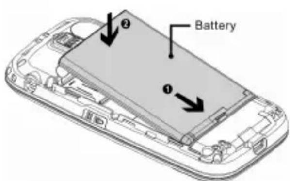 SWITEL M820 - Insert the battery - 2