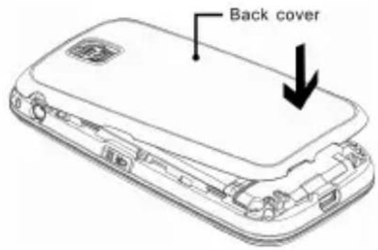 SWITEL M820 - Insert the battery - 3