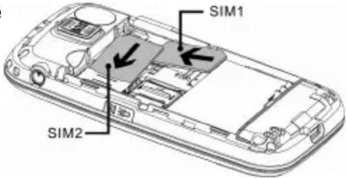 SWITEL M820 - Inserire la scheda SIM - 1