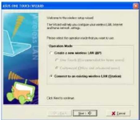 ASUS RTN11 - ASUS WLAN -kortin konfigurointi One Touch Wizard -ohjelman avulla - 2