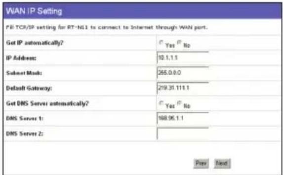 ASUS RTN11 - Utilizador de um endereço IP estácico - 1
