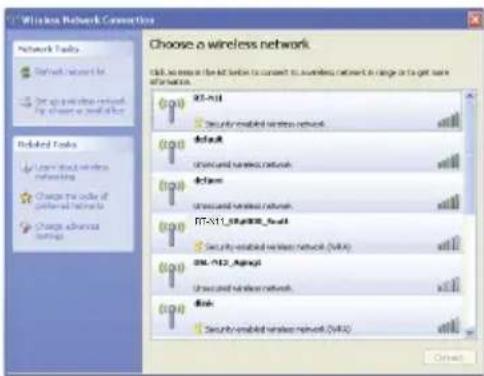 ASUS RTN11 - Configuración de la tarjeta WLAN con el servicios Windows® WZC - 1