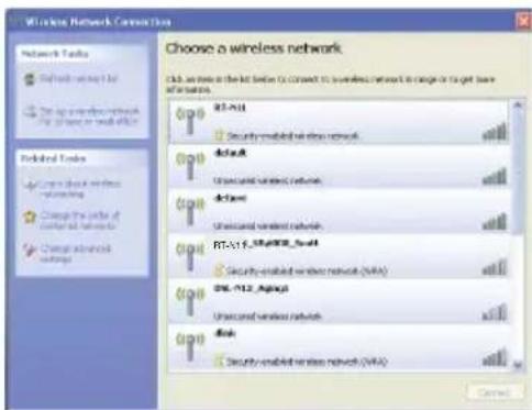 ASUS RTN11 - Configurazione della Scheda WLAN con il servizio Windows® WZC - 1