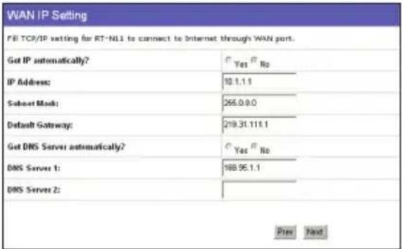 ASUS RTN11 - Benutzer statischer IP-Adressen - 1