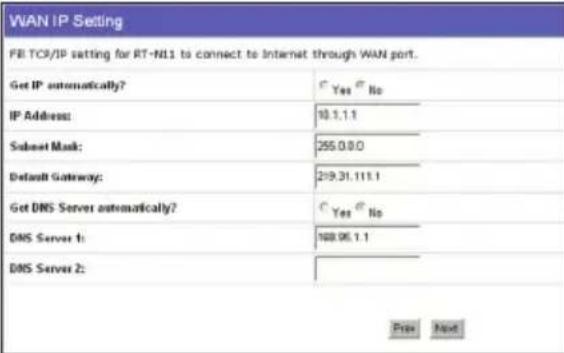 ASUS RTN11 - Utente IP Statico - 1